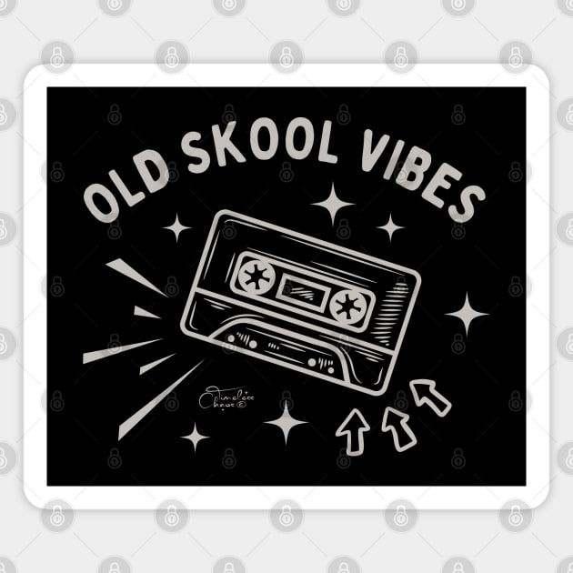 Old Skool Vibes Magnet by Timeless Chaos